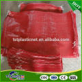 Tubular packing vegetable onions and potato drawstring mesh net bags for packing 10kg, 20kg